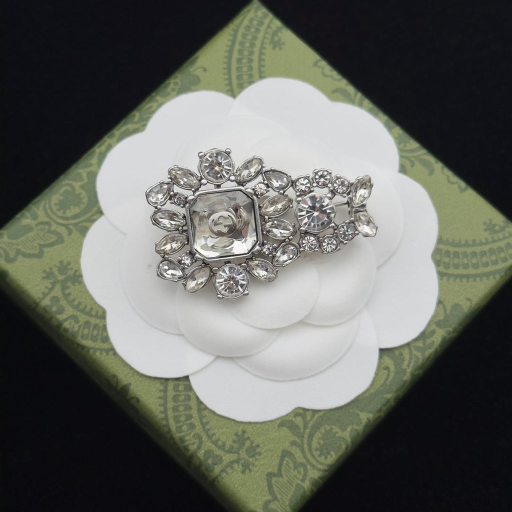 Gucci Brooch Silver 184402