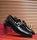 Salvatore Ferragamo Black Bit Loafers — hero