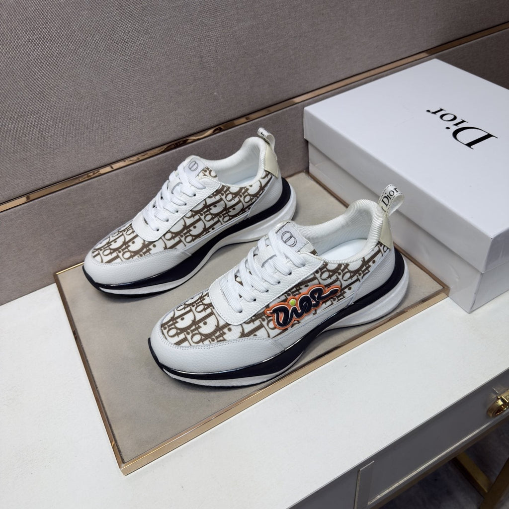 Dior Patterned Low-Top Men's Sneakers — front