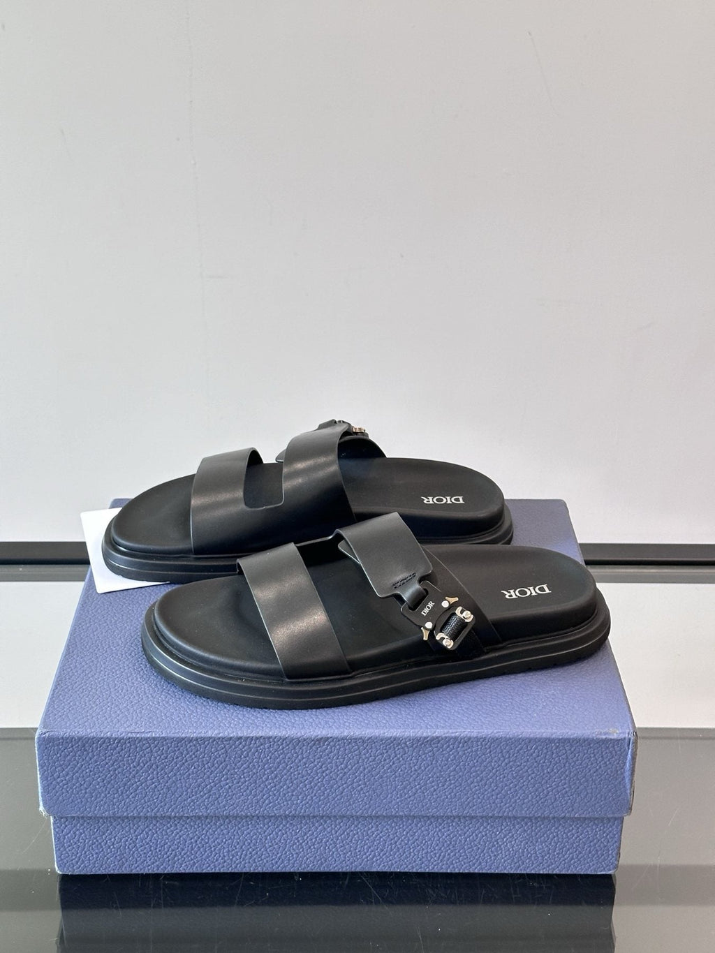 Dior Aqua Men's Slide Sandals — side